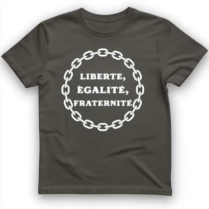 Liberte Egalite Fraternite T-Shirt Charcoal / S