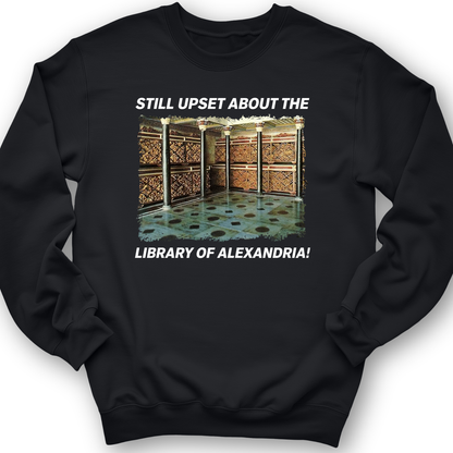 Library Of Alexandria Crewneck Black / S