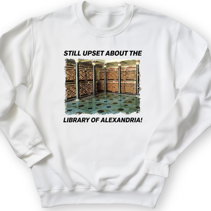 Library Of Alexandria Crewneck White / S