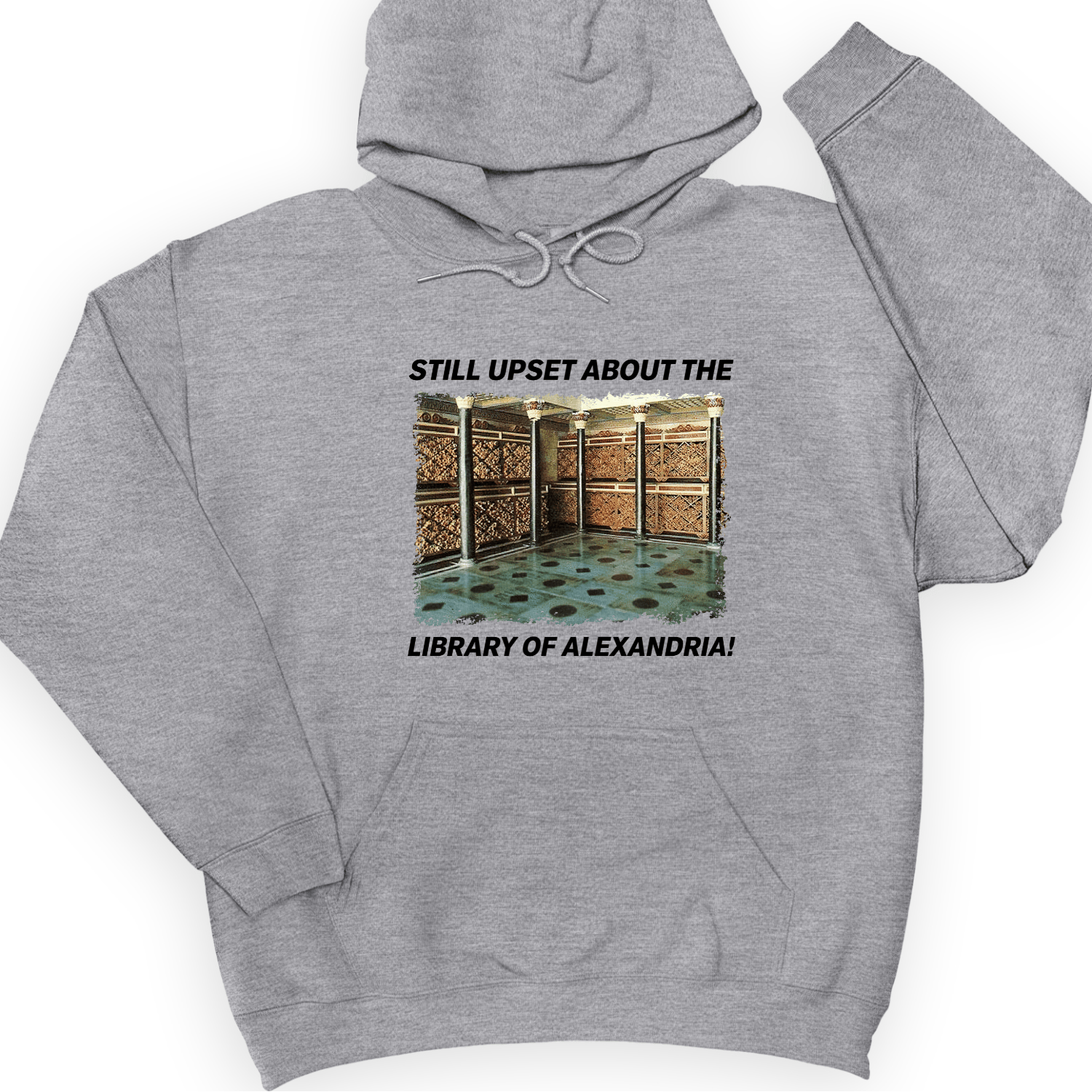 Library Of Alexandria Hoodie Sport Grey / S