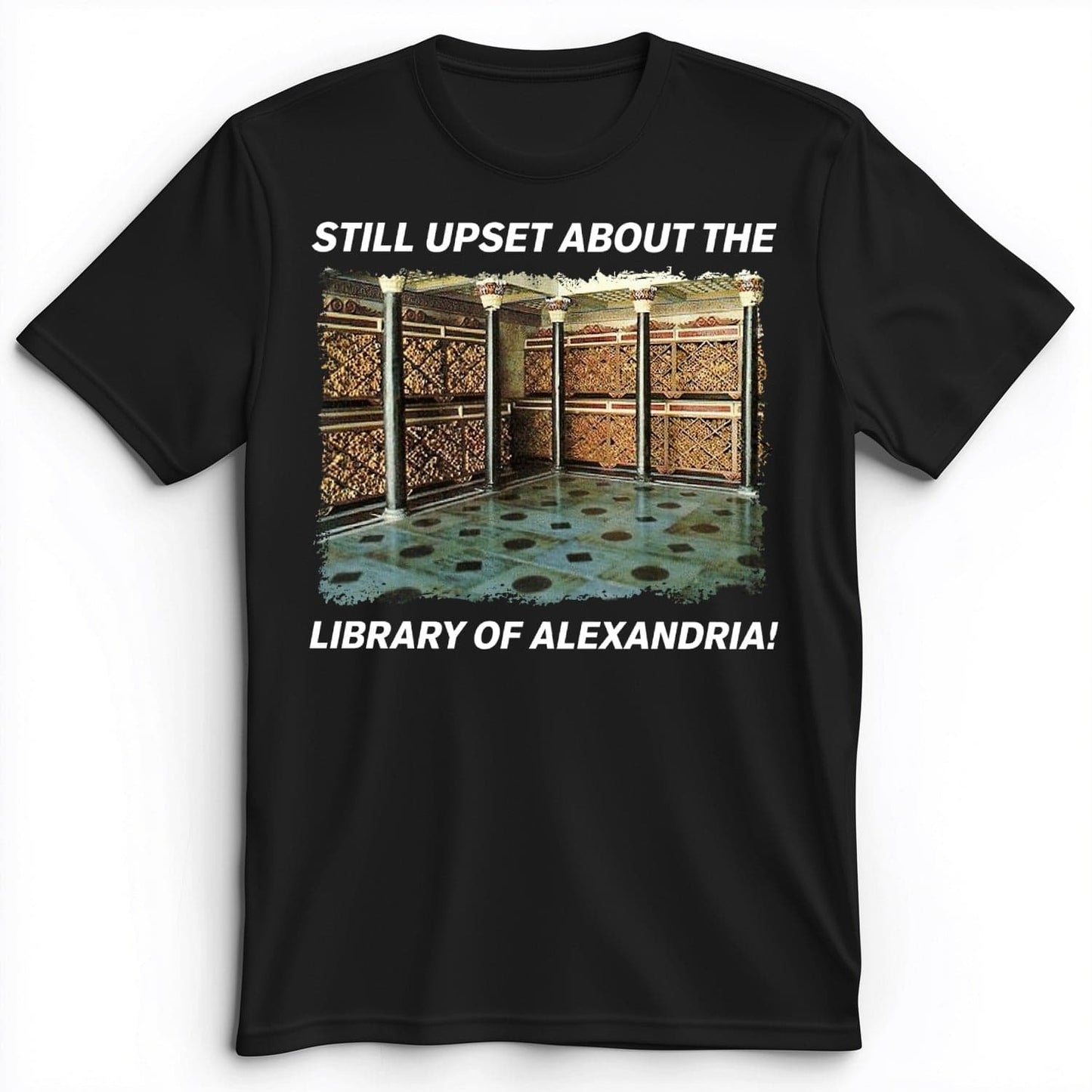 Library Of Alexandria Premium Tee Black / S