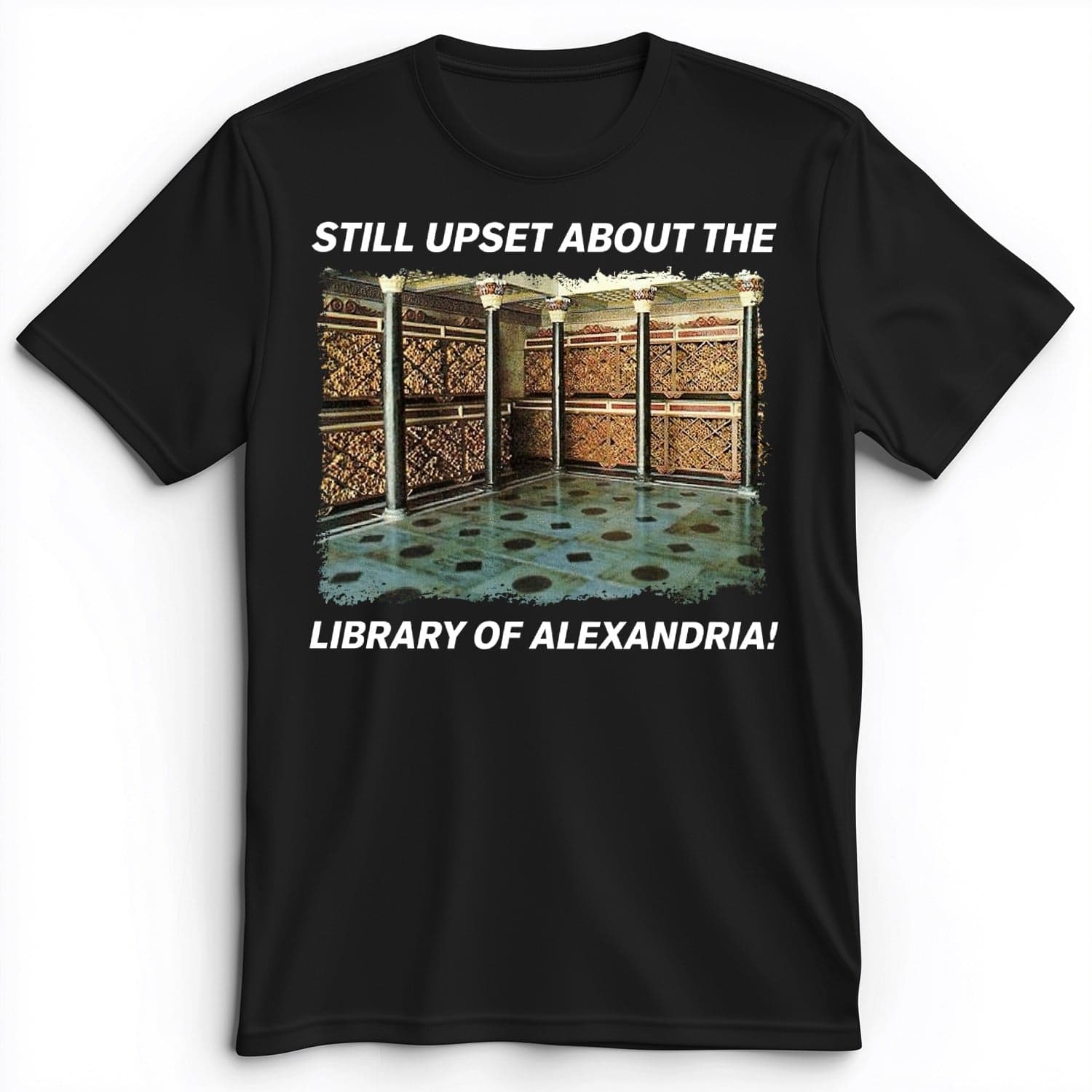 Library Of Alexandria Premium Tee Black / S