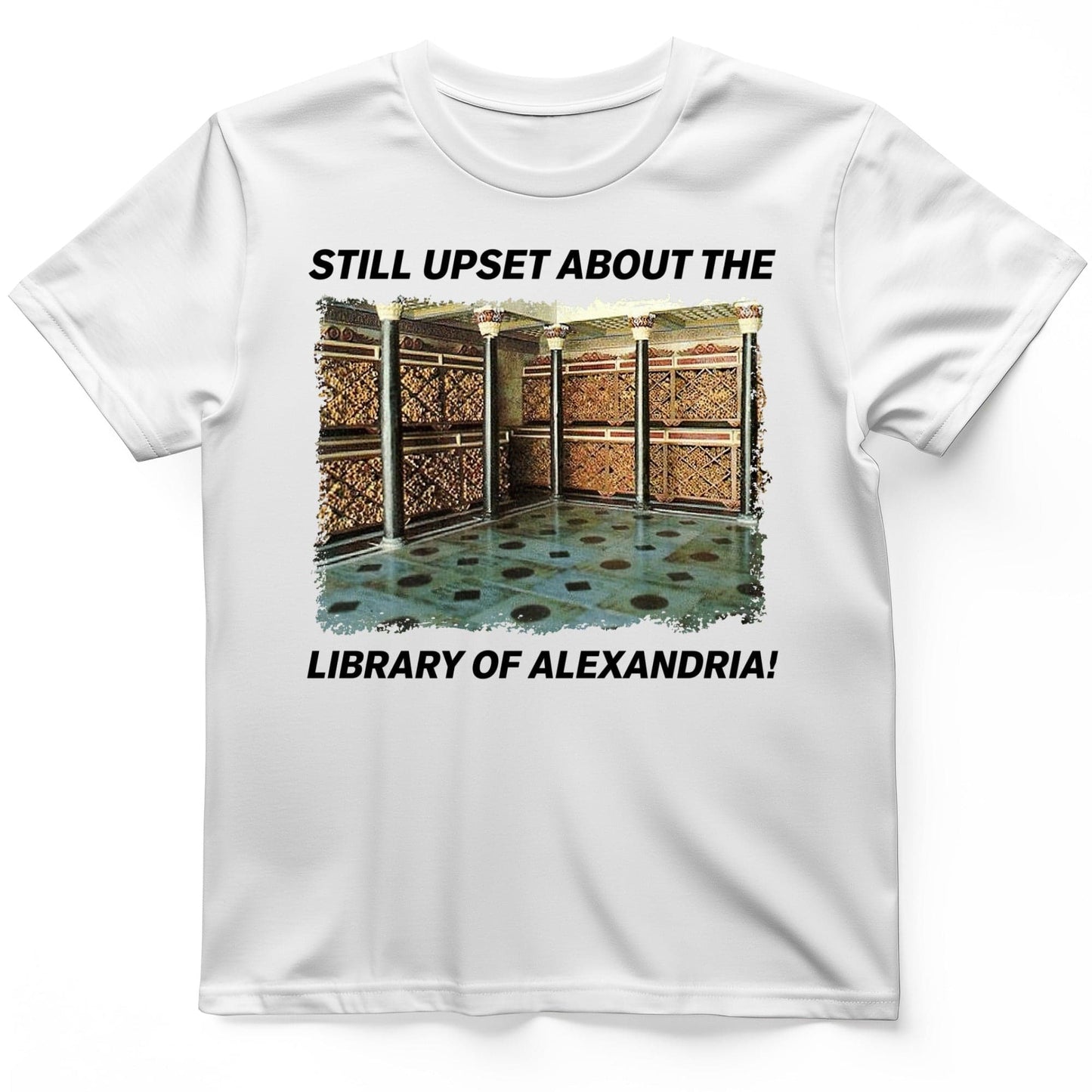 Library Of Alexandria T-Shirt White / S