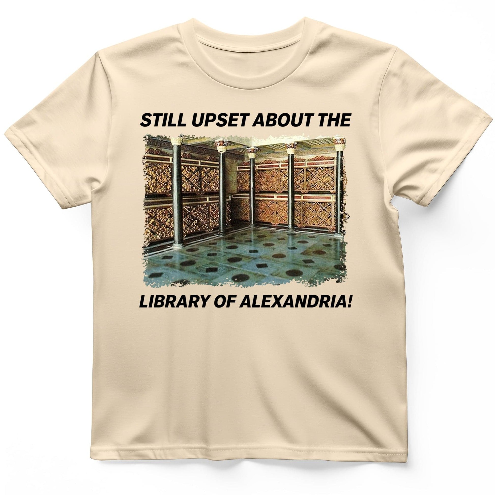 Library Of Alexandria T-Shirt Natural / S