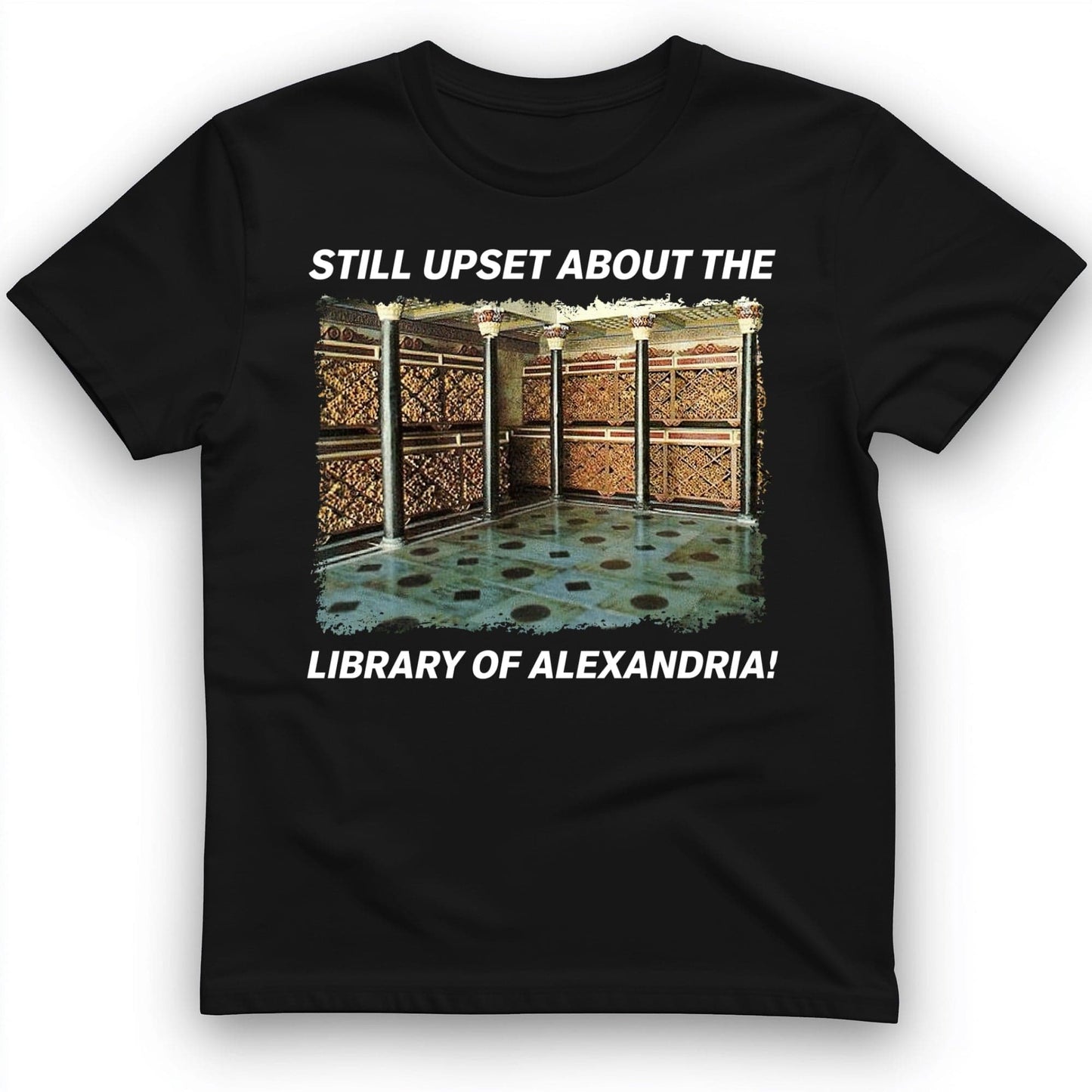 Library Of Alexandria T-Shirt Black / S