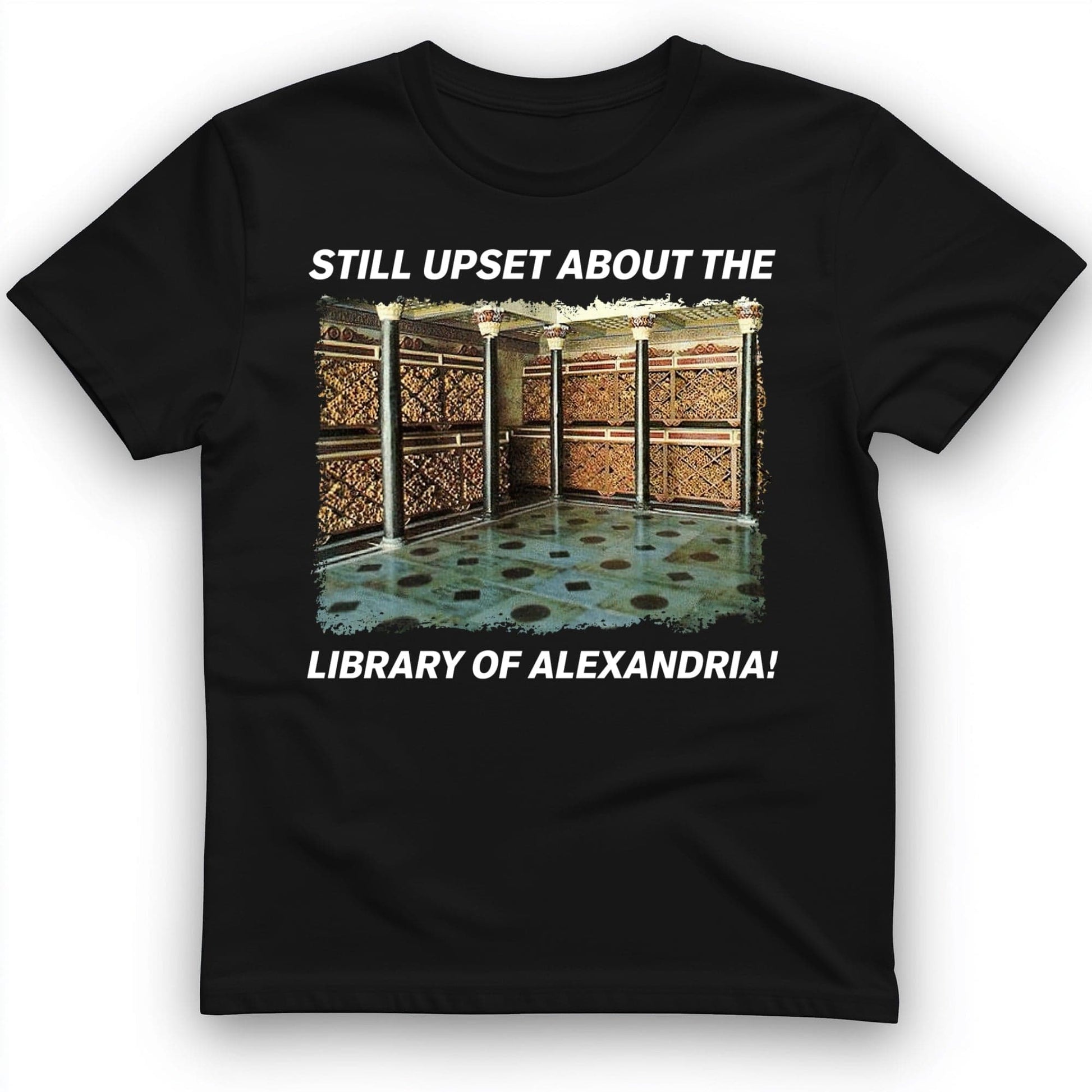 Library Of Alexandria T-Shirt Black / S