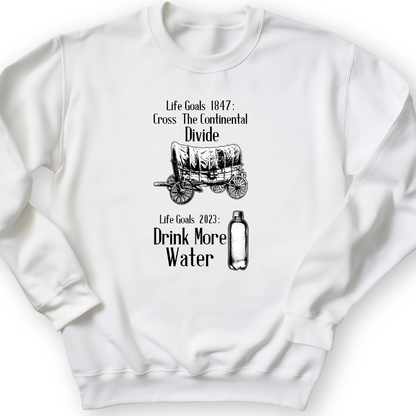 Life Goals Crewneck White / S