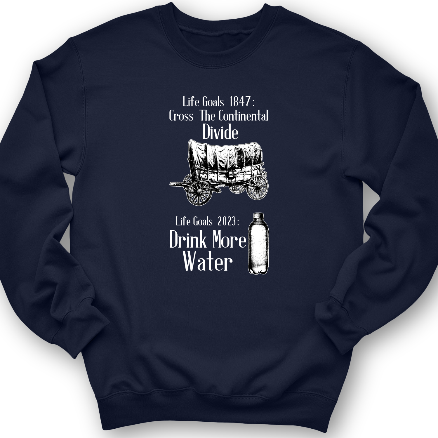 Life Goals Crewneck Navy / S