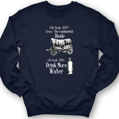 Life Goals Crewneck Navy / S