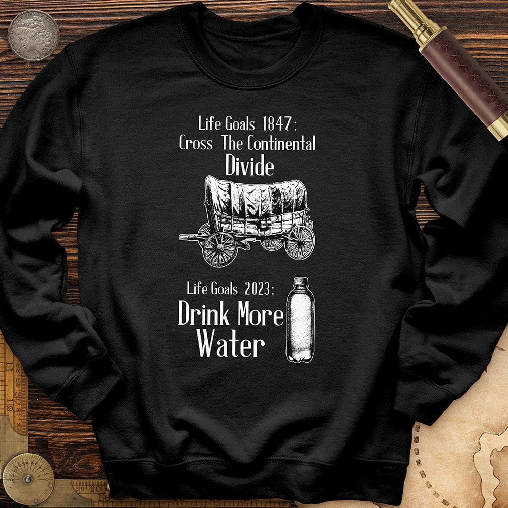 Life Goals Crewneck Black / S