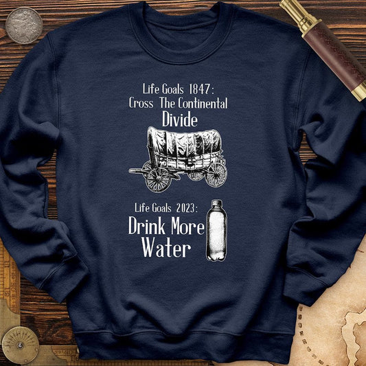 Life Goals Crewneck Navy / S