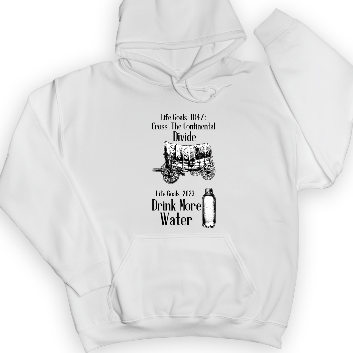 Life Goals Hoodie White / S