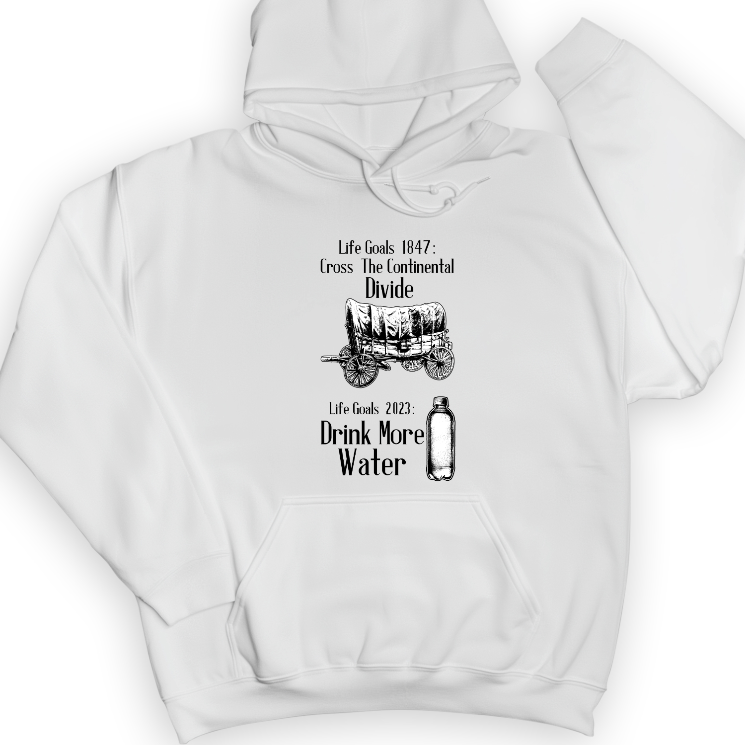 Life Goals Hoodie White / S