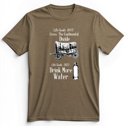 Life Goals Premium Tee Heather Olive / S