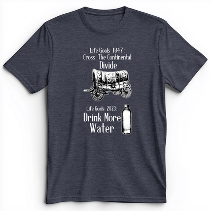 Life Goals Premium Tee Heather Navy / S