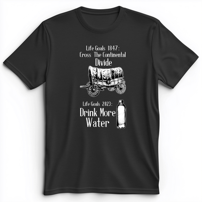 Life Goals Premium Tee Dark Grey Heather / S