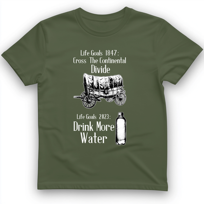 Life Goals T-Shirt Military Green / S