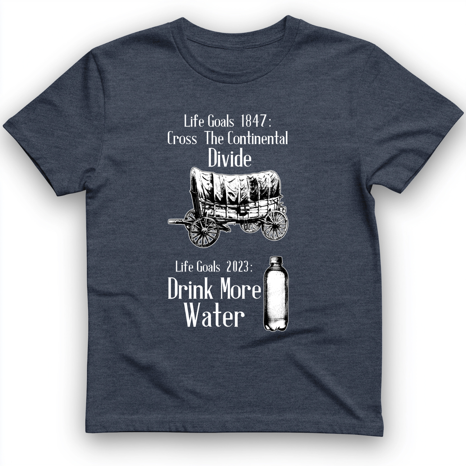 Life Goals T-Shirt Heather Navy / S