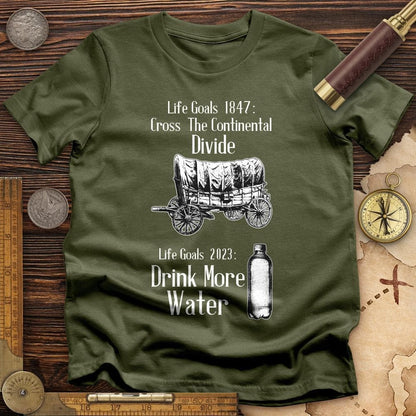 Life Goals T-Shirt Military Green / S