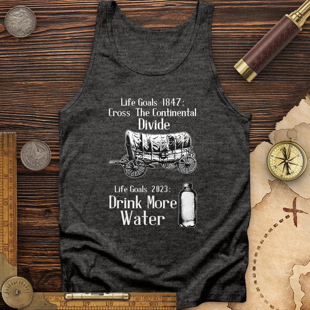 Life Goals Tank Charcoal Black TriBlend / XS