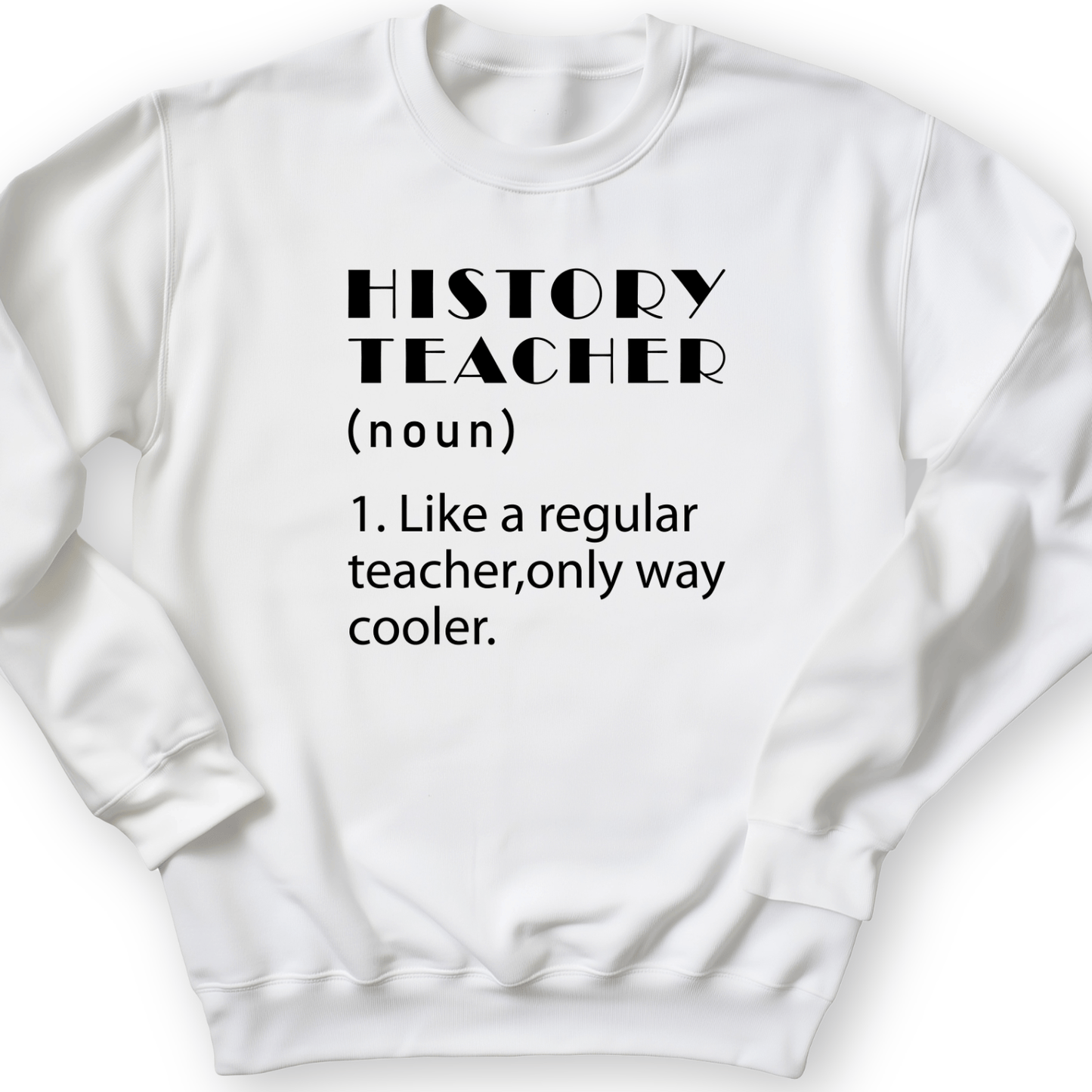 Like A Regular Teacher Crewneck White / S