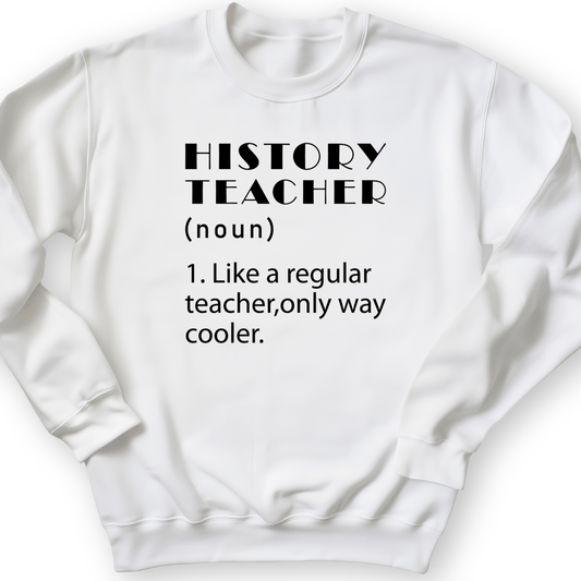 Like A Regular Teacher Crewneck White / S