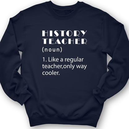 Like A Regular Teacher Crewneck Navy / S