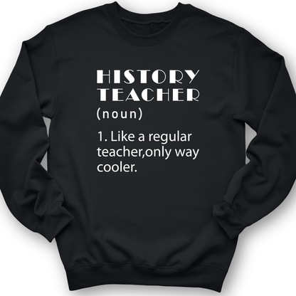 Like A Regular Teacher Crewneck Black / S