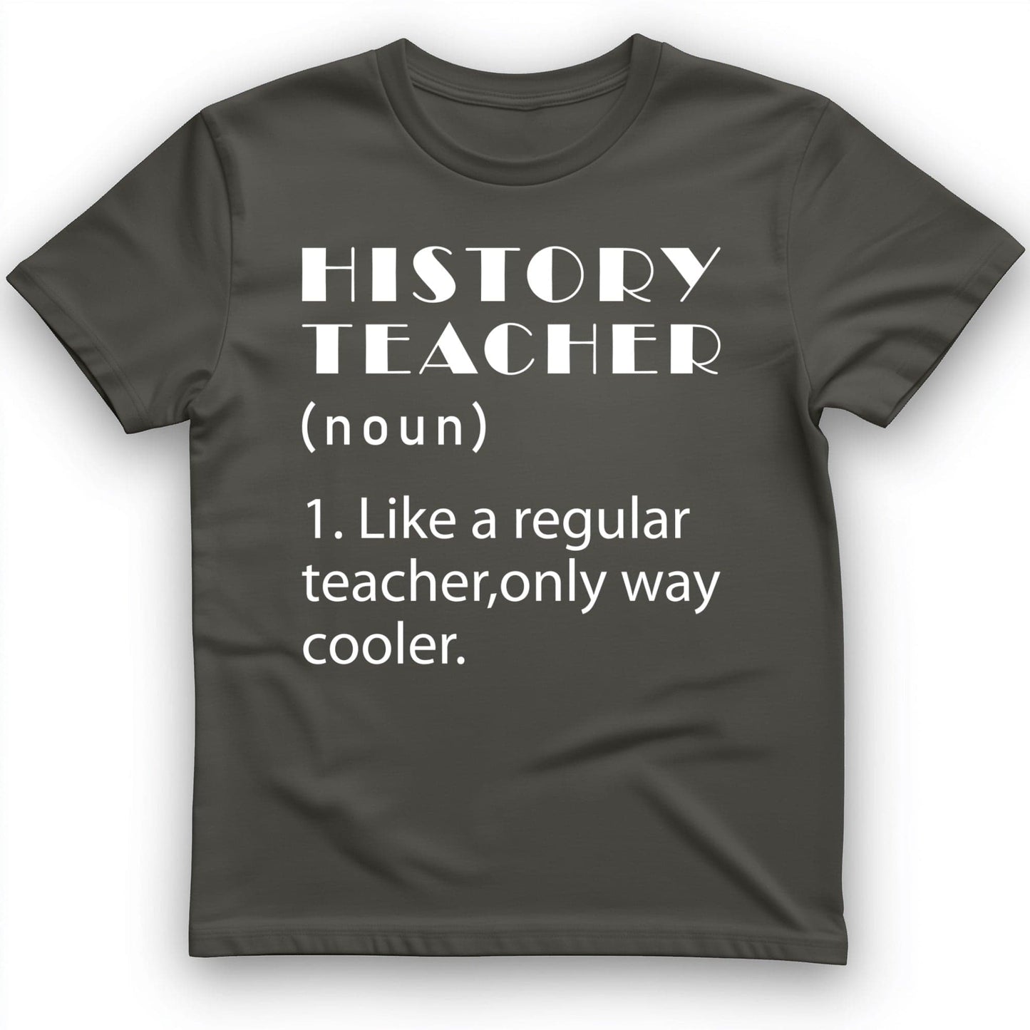 Like A Regular Teacher T-Shirt Charcoal / S