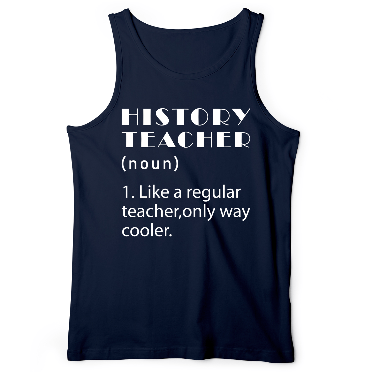 Like A Regular Teacher Tank Navy / XS