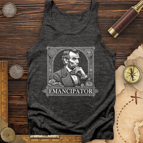 Lincoln Emancipator Tank Charcoal Black TriBlend / XS