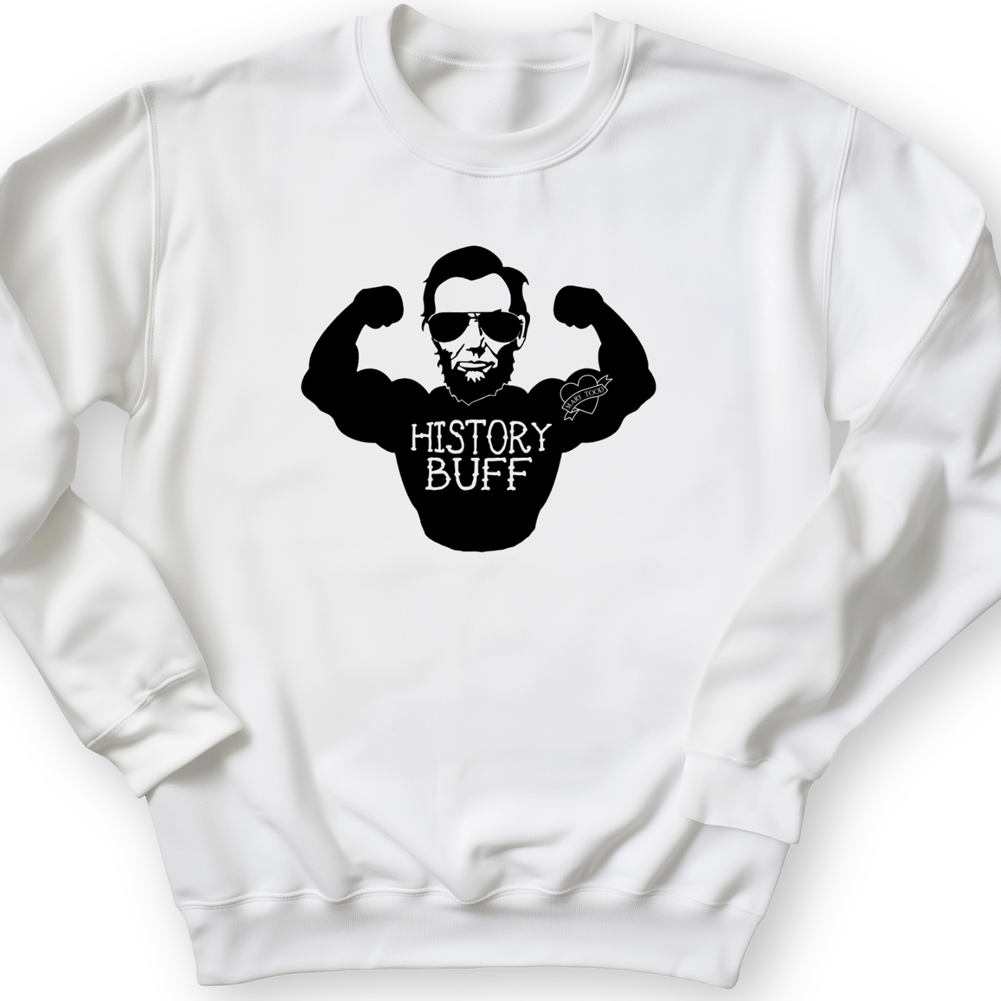 Lincoln History Buff Crewneck White / S