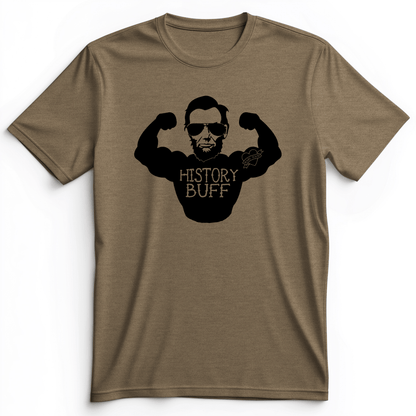 Lincoln History Buff Premium Tee Heather Olive / S