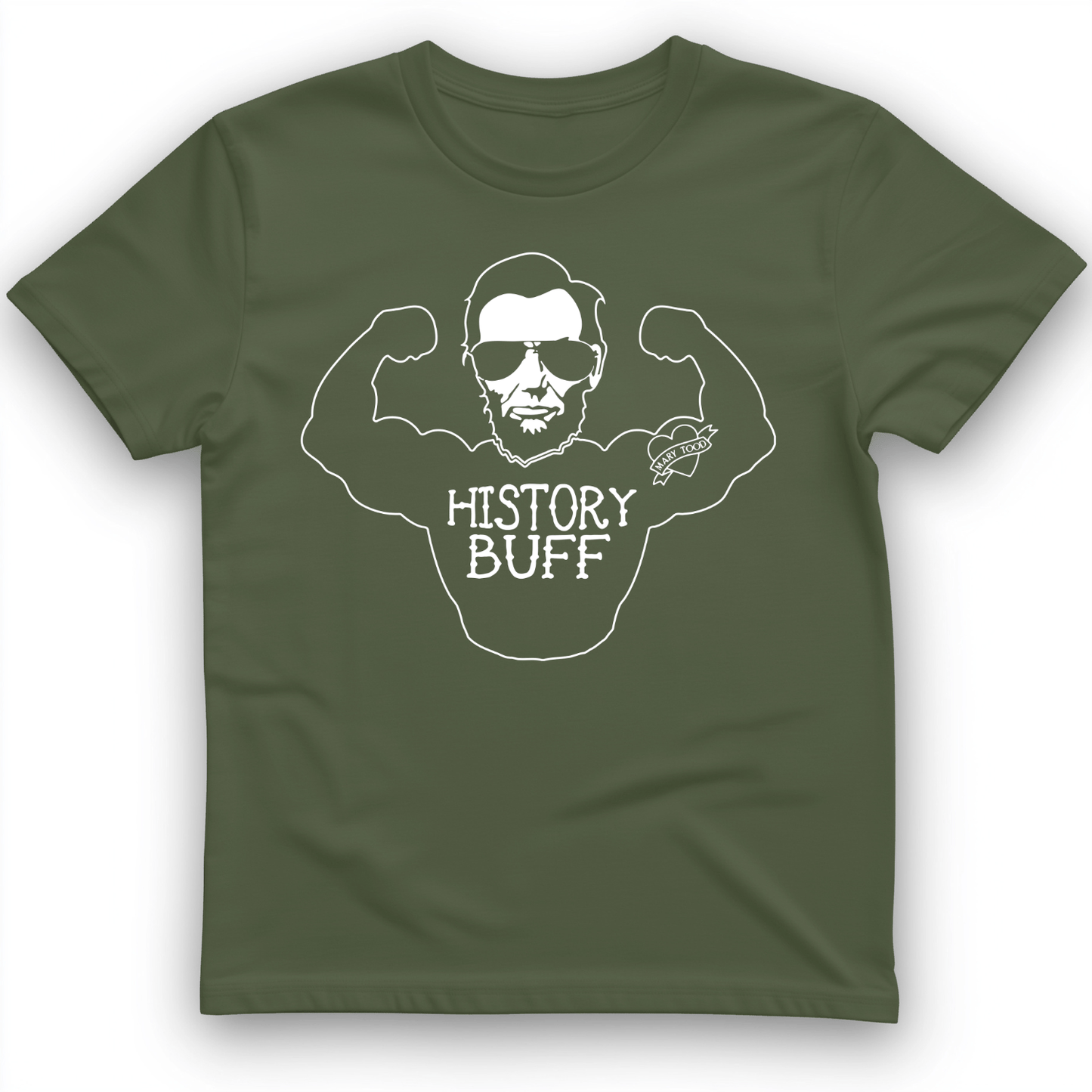 Lincoln History Buff T-Shirt Military Green / S