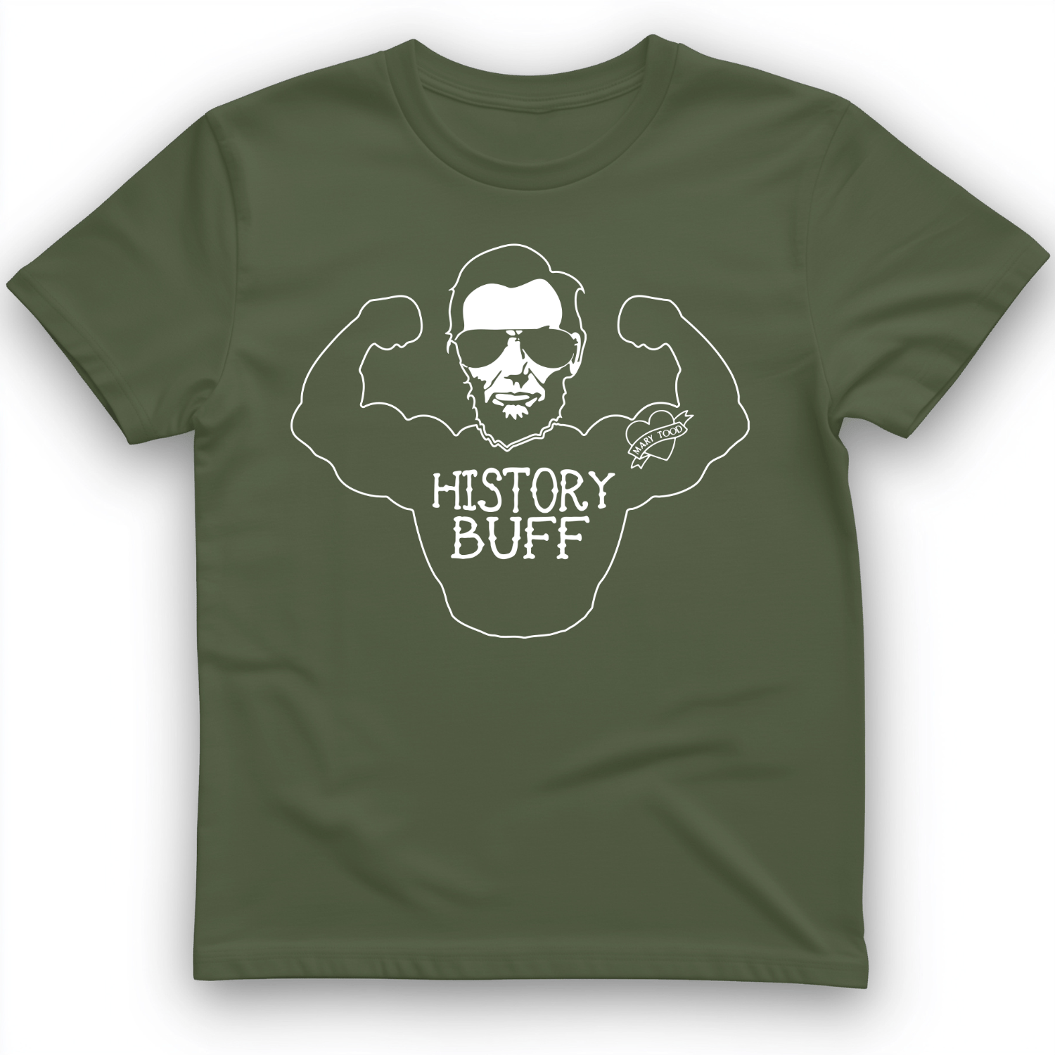 Lincoln History Buff T-Shirt Military Green / S