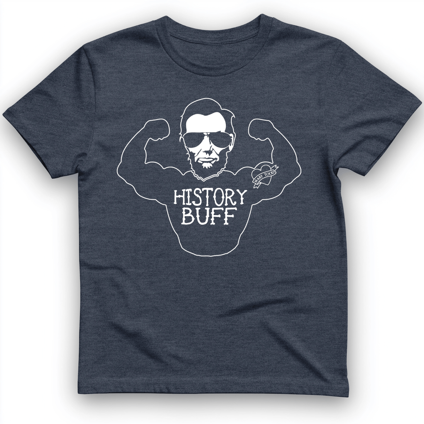 Lincoln History Buff T-Shirt Heather Navy / S
