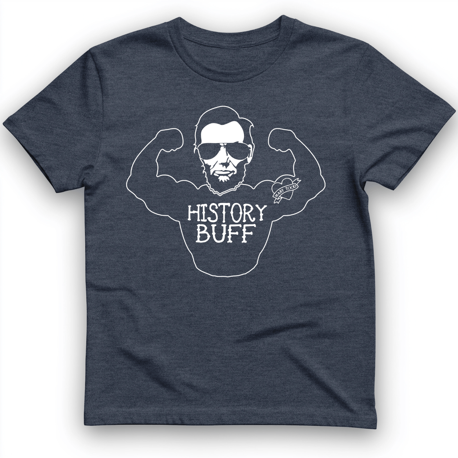 Lincoln History Buff T-Shirt Heather Navy / S