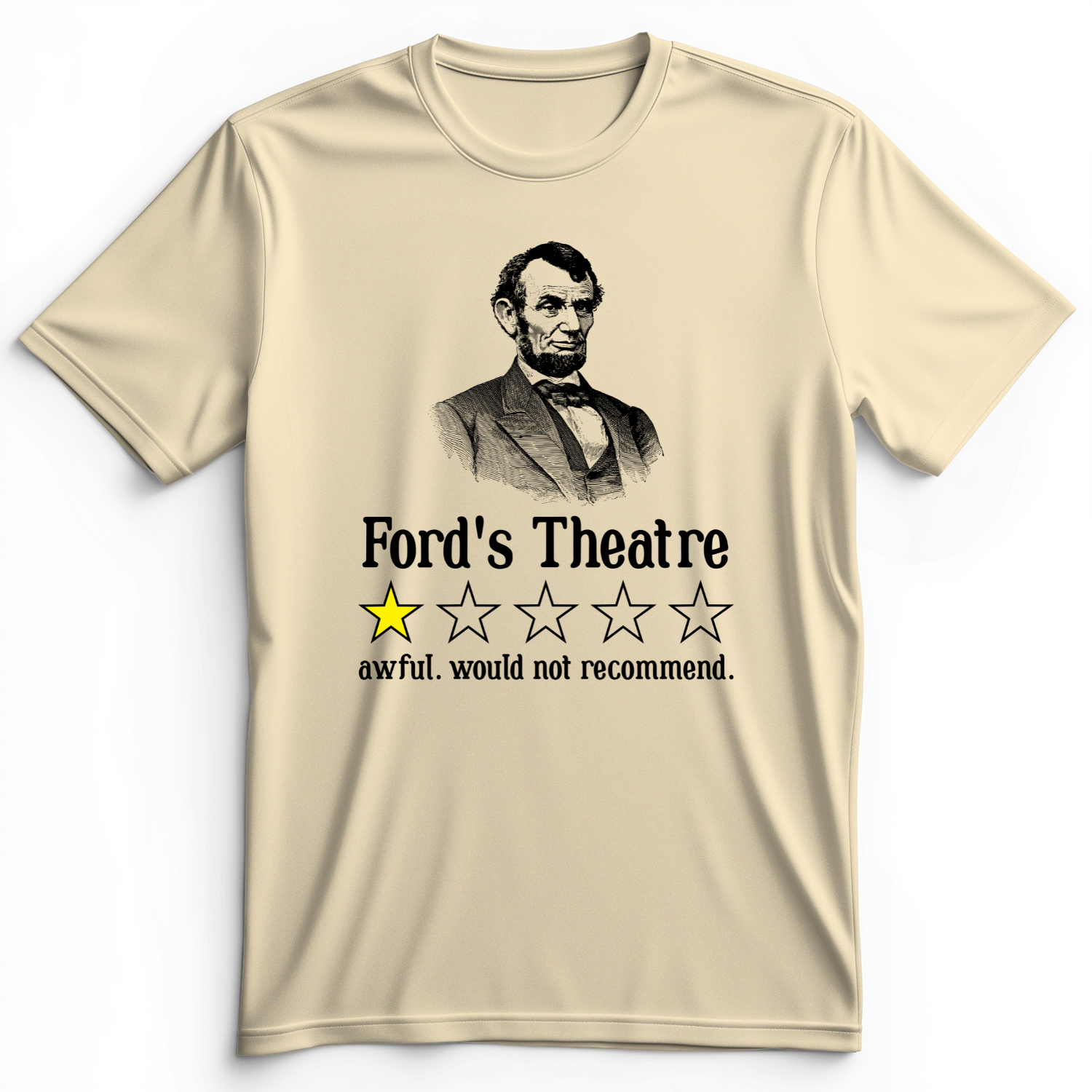 Lincoln One Star Review Premium Tee Natural / S