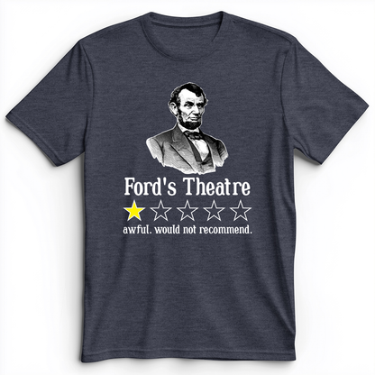 Lincoln One Star Review Premium Tee Heather Navy / S