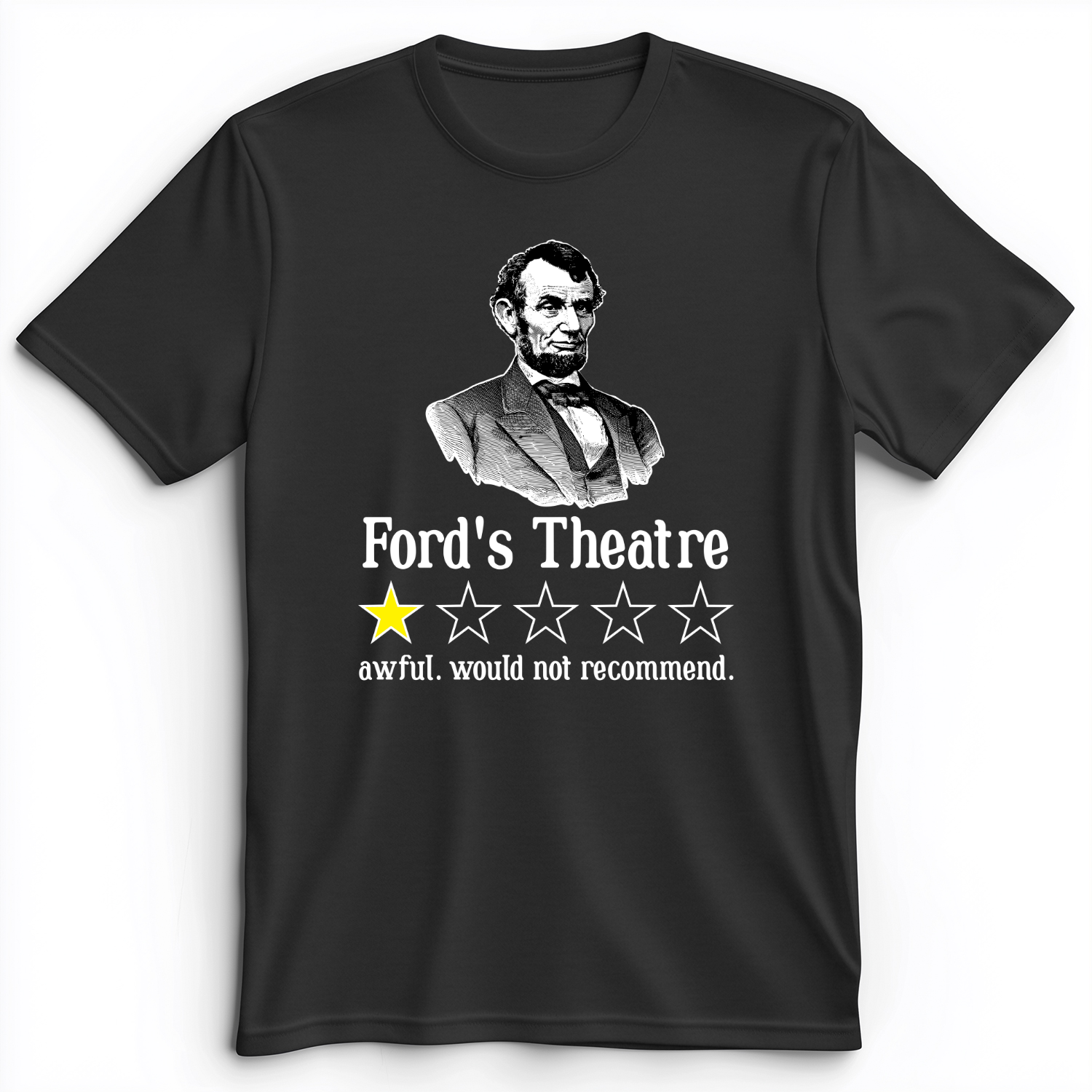 Lincoln One Star Review Premium Tee Dark Grey Heather / S