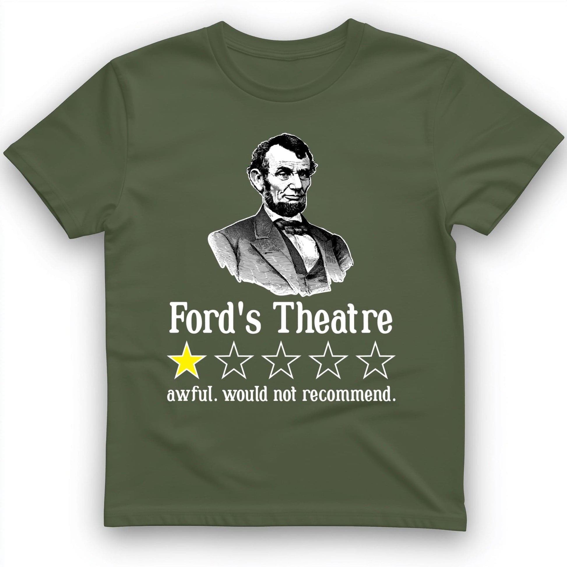 Lincoln One Star Review T-Shirt Military Green / S