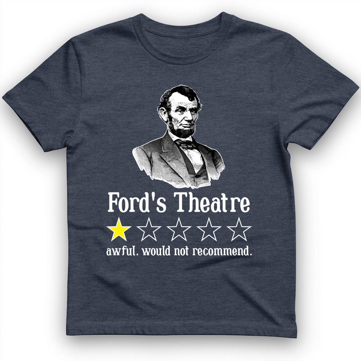 Lincoln One Star Review T-Shirt Heather Navy / S