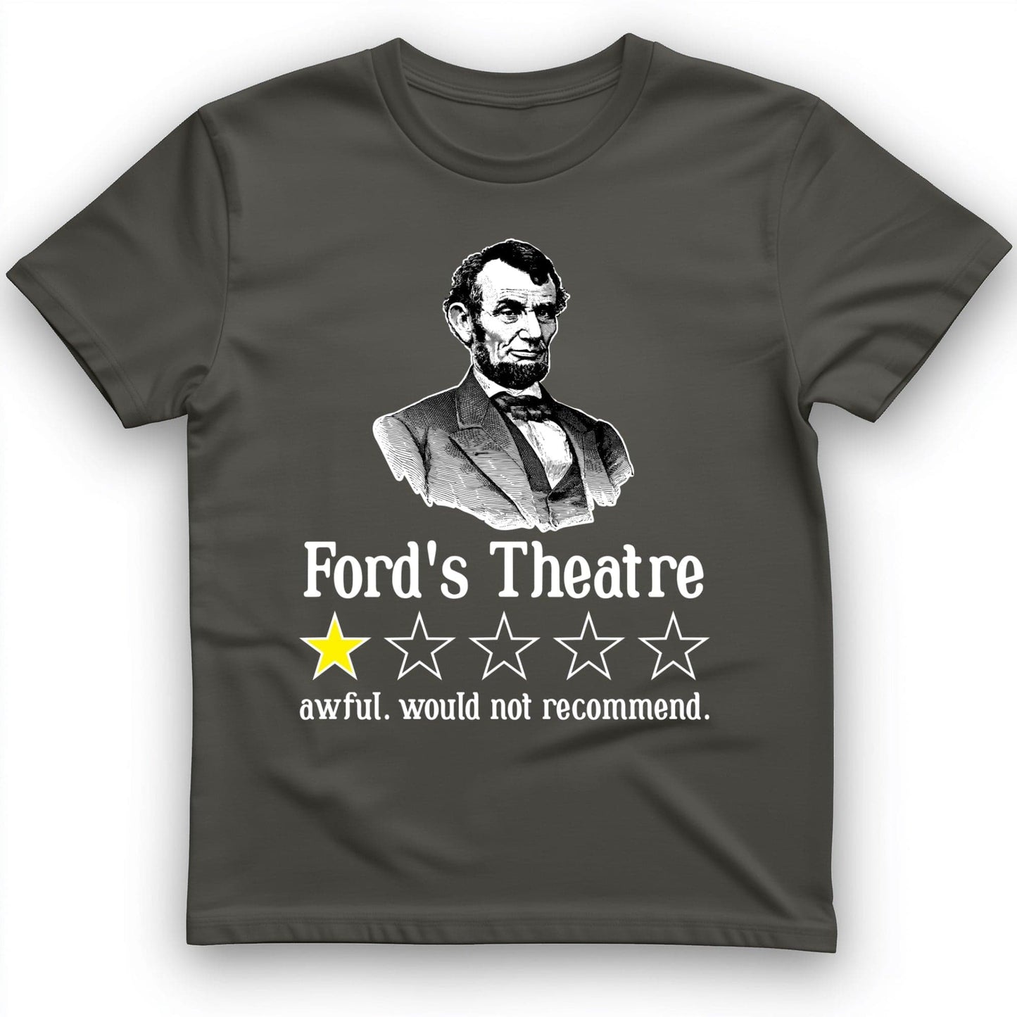 Lincoln One Star Review T-Shirt Charcoal / S
