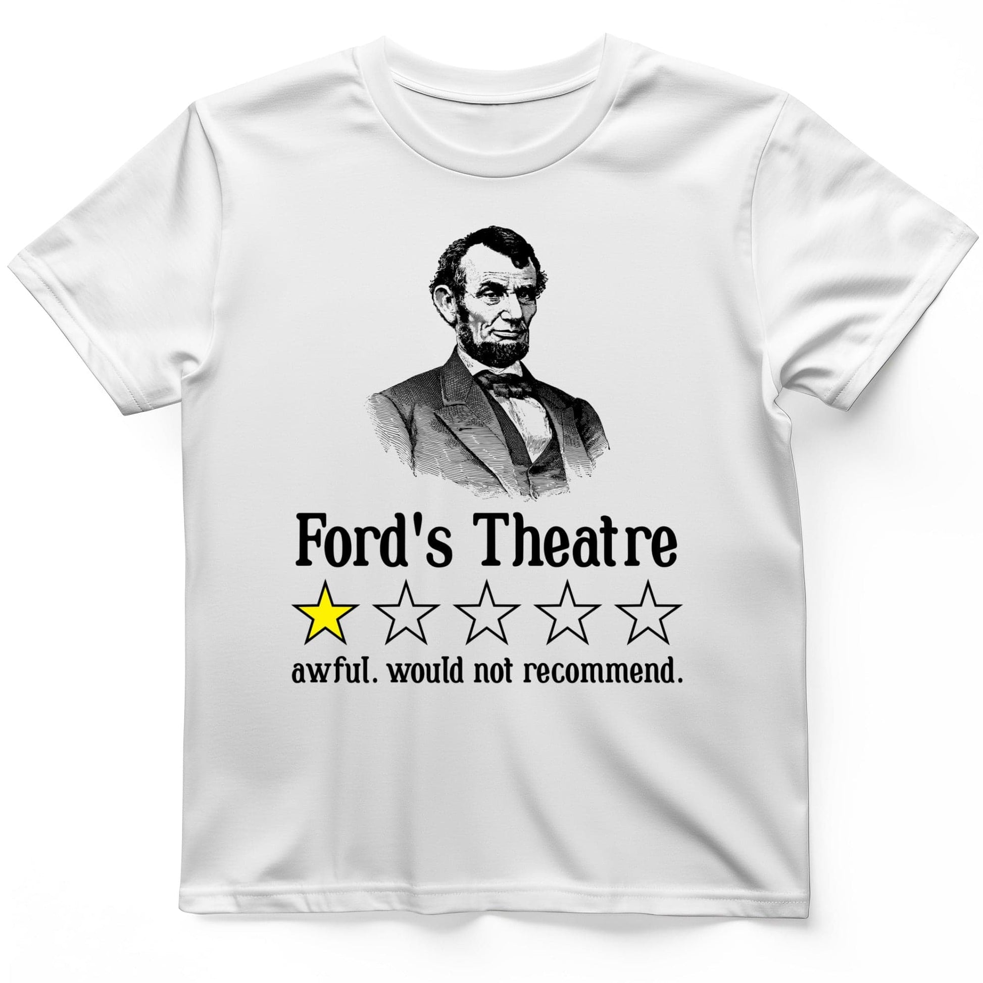 Lincoln One Star Review T-Shirt White / S