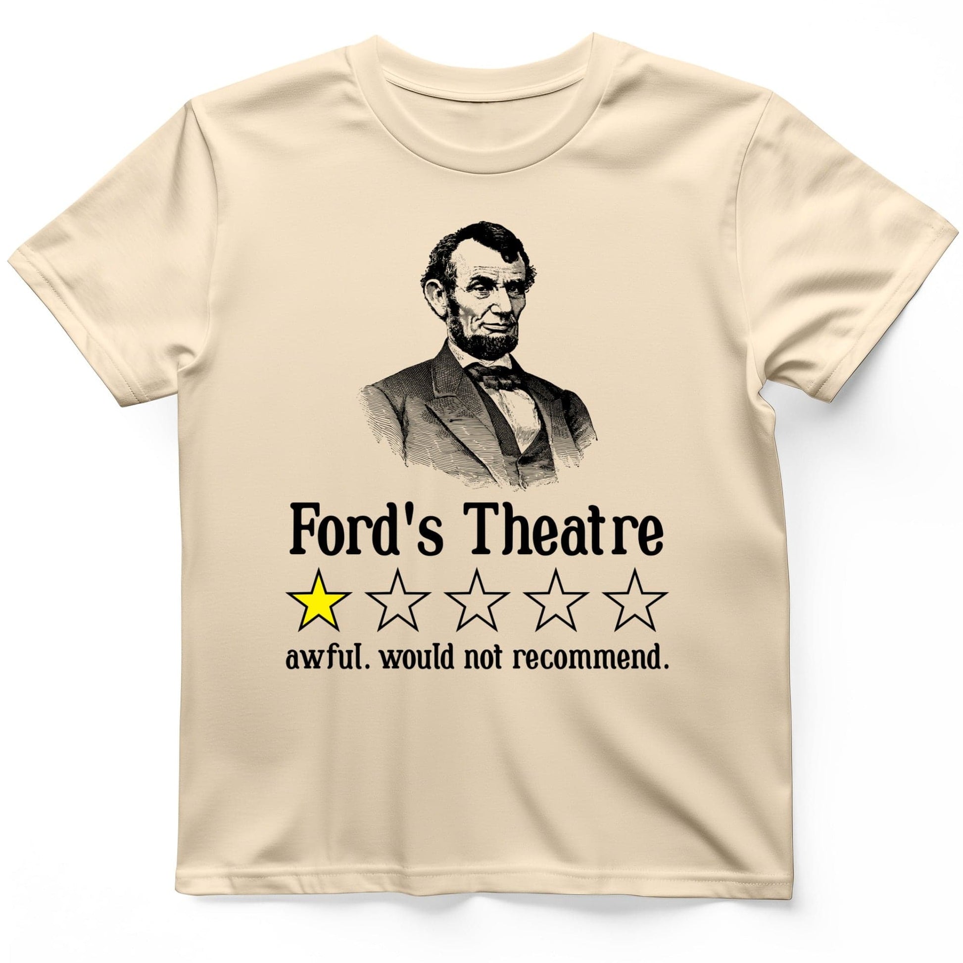 Lincoln One Star Review T-Shirt Natural / S