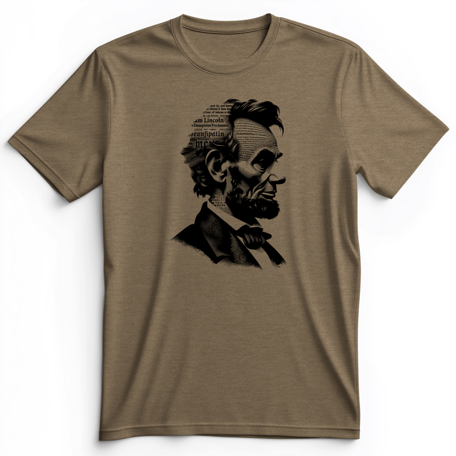 Lincoln's Proclamation Premium Tee Heather Olive / S