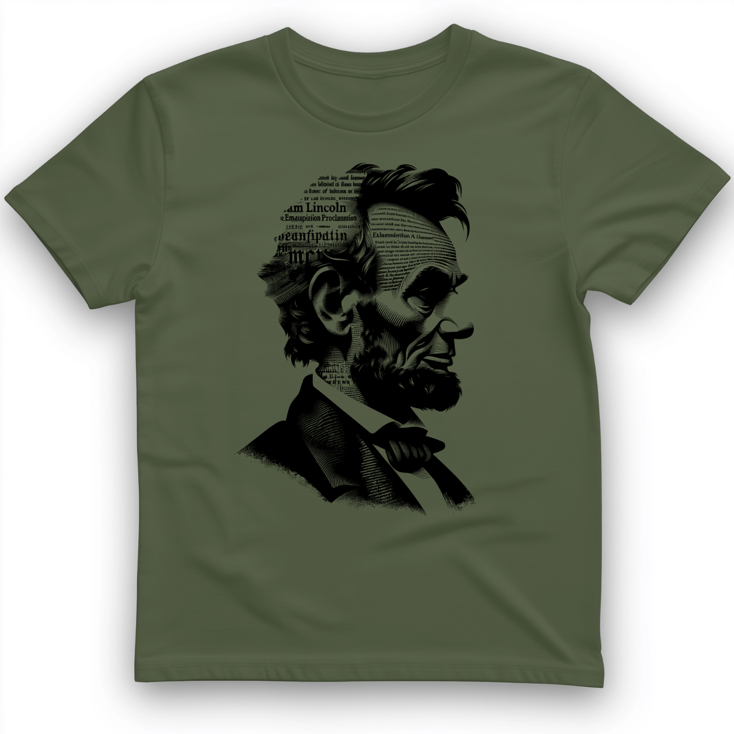Lincoln's Proclamation T-Shirt Military Green / S