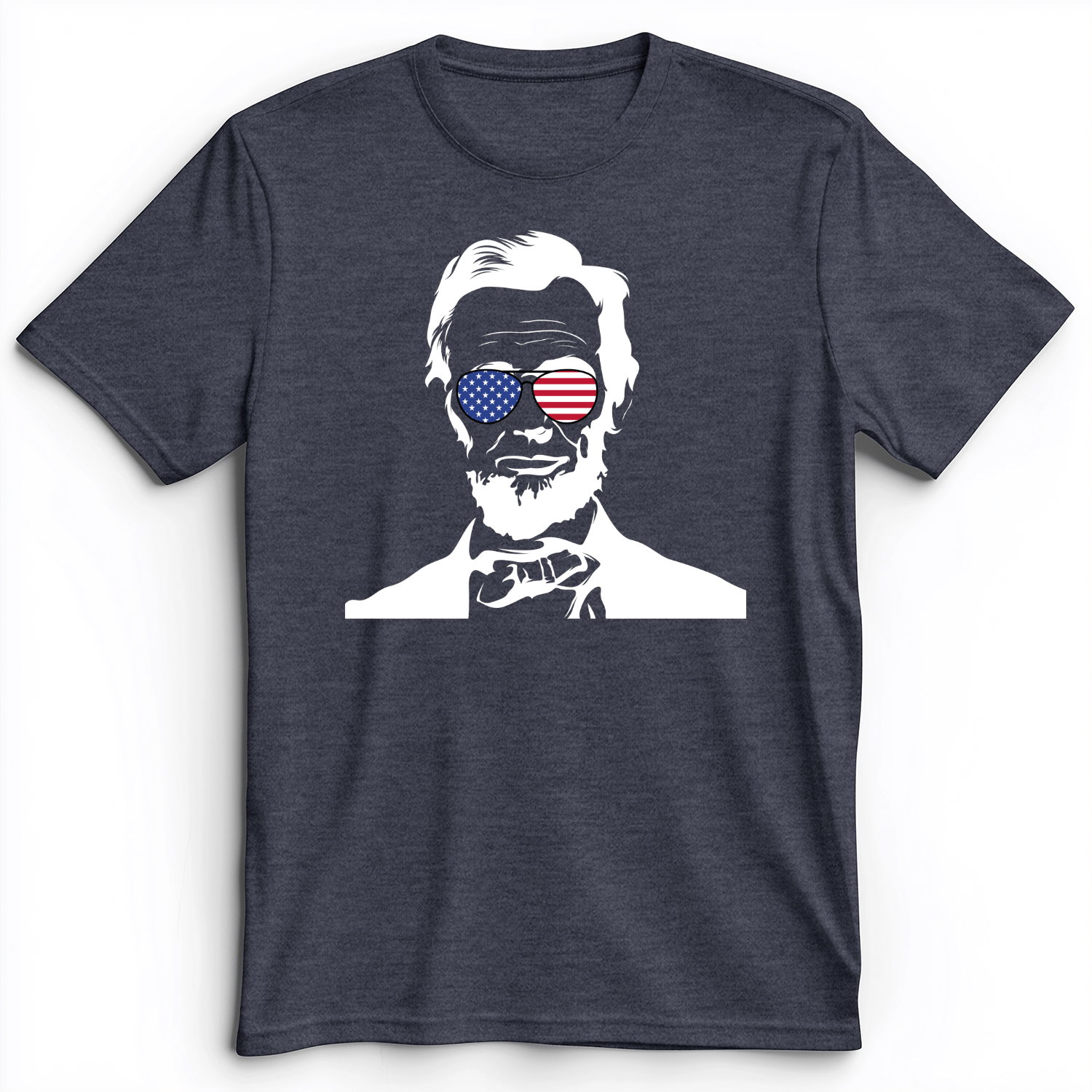 Lincoln Shades Premium Tee Heather Navy / S