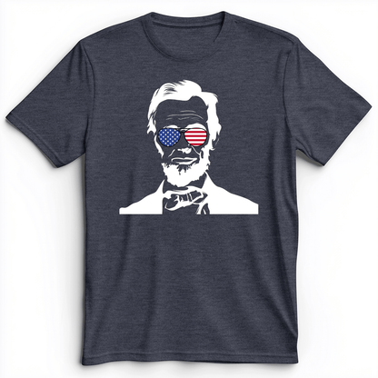 Lincoln Shades Premium Tee Heather Navy / S