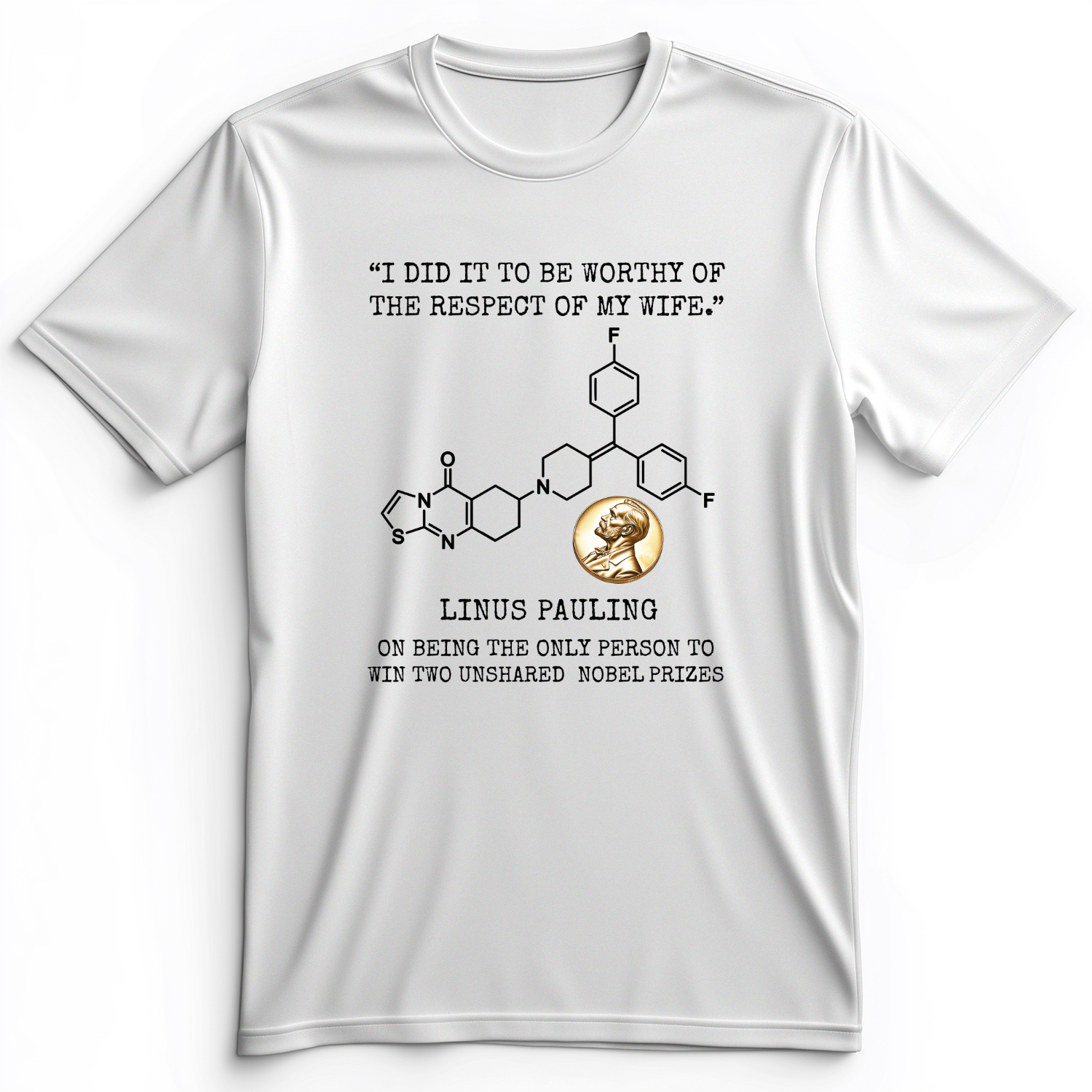 Linus Pauling Premium Tee White / S